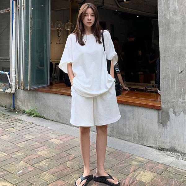 women's tracksuits kpop clothes white short-sleeved t-shirt shorts sets two-piece suit female 2021 summer loose sports home, Gray
women's tracksuits kpop clothes white short-sleeved t-shirt shorts sets two-piece suit female 2021 summer loose sports home, Gray