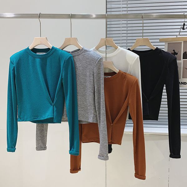 tees t-shirt shoulder pad long sleeve autumn 2021 korean dign sense solid color short bottomed t-shirt women's n117, White
tees t-shirt shoulder pad long sleeve autumn 2021 korean dign sense solid color short bottomed t-shirt women's n117, White