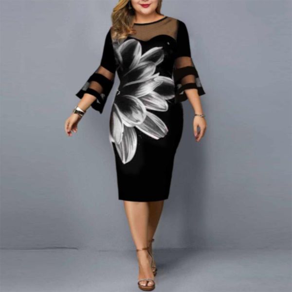 7xl plus size dress elegant bodycon women floral print party club night outfits office black dresses boho casual, Black;gray
7xl plus size dress elegant bodycon women floral print party club night outfits office black dresses boho casual, Black;gray