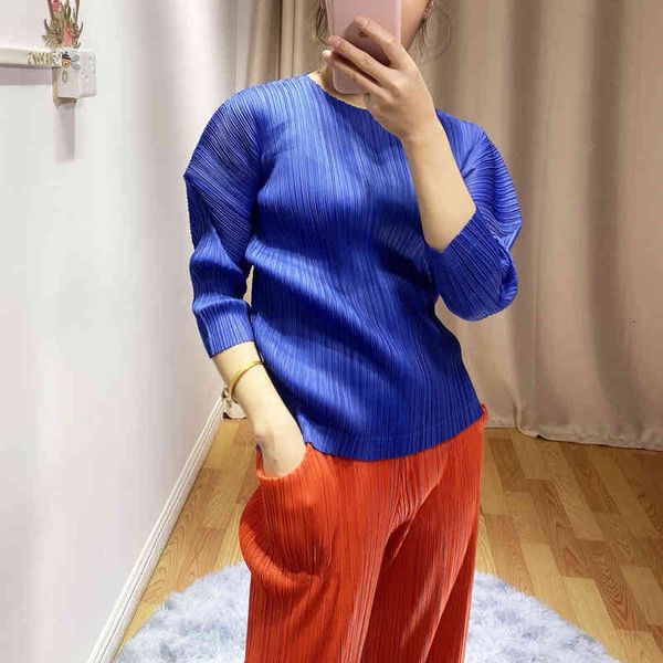polo spring miyak pleated women puff sleeve design solid color round neck large size was thin and stylish personality t-shirt, White
polo spring miyak pleated women puff sleeve design solid color round neck large size was thin and stylish personality t-shirt, White