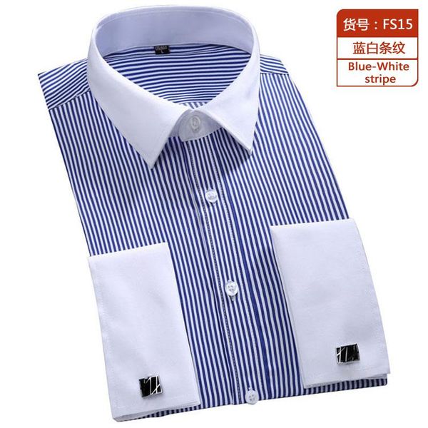men's dress shirts french cuff formal business shirt stripe male party wedding tuxedo with cufflinks, White;black
men's dress shirts french cuff formal business shirt stripe male party wedding tuxedo with cufflinks, White;black