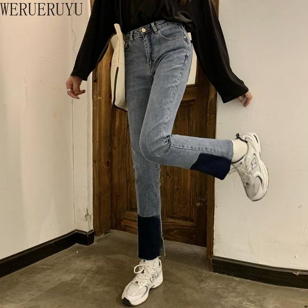blue split jeans 2021 stylish fashion chic high waist women casual slender denim pants women's & capris, Black;white
blue split jeans 2021 stylish fashion chic high waist women casual slender denim pants women's & capris, Black;white