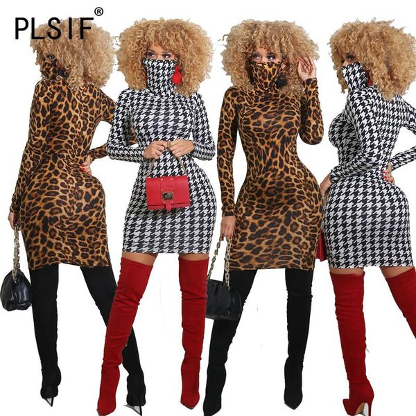 autumn leopard print mini dress full sleeve slim sheath party club bodycon ladies vestidos casual dresses, Black;gray
autumn leopard print mini dress full sleeve slim sheath party club bodycon ladies vestidos casual dresses, Black;gray