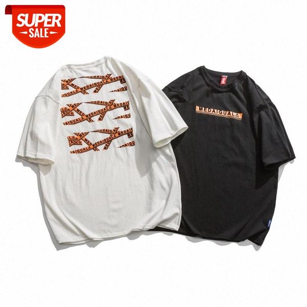 mansclot tape printing loose short sleeve t-shirt male half couple #e08h, White;black
mansclot tape printing loose short sleeve t-shirt male half couple #e08h, White;black