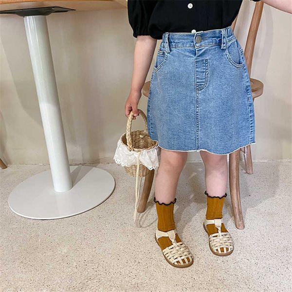 korean style girls summer a-line denim skirts 1-7 years kids fashion loose all-match fringed 210615, Blue
korean style girls summer a-line denim skirts 1-7 years kids fashion loose all-match fringed 210615, Blue