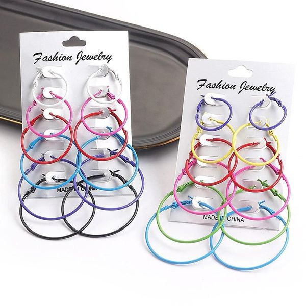 hoop & huggie 6pairs simple color round earrings for women wedding jewelry accessories gifts large circle dangle earring female girls, Golden;silver
hoop & huggie 6pairs simple color round earrings for women wedding jewelry accessories gifts large circle dangle earring female girls, Golden;silver
