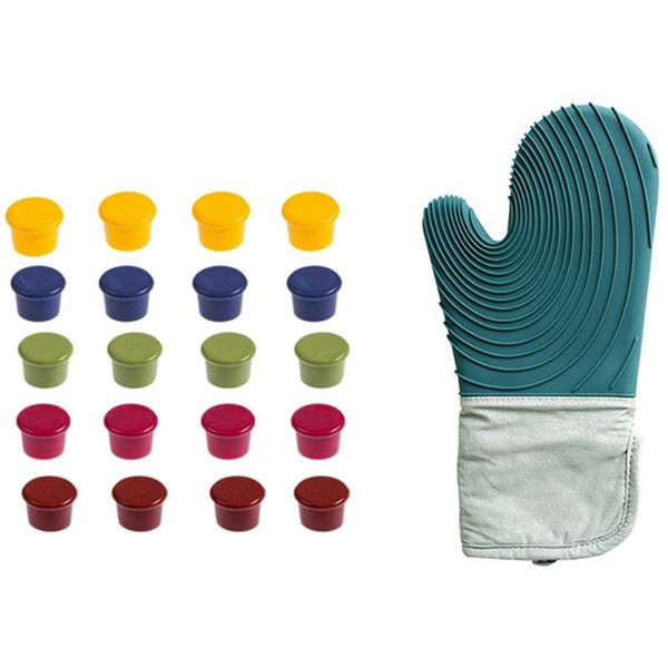 wine sers (set of 20),wine silicone caps bottle sealer & 1x heat-resistant glove kitchen storage organization
wine sers (set of 20),wine silicone caps bottle sealer & 1x heat-resistant glove kitchen storage organization