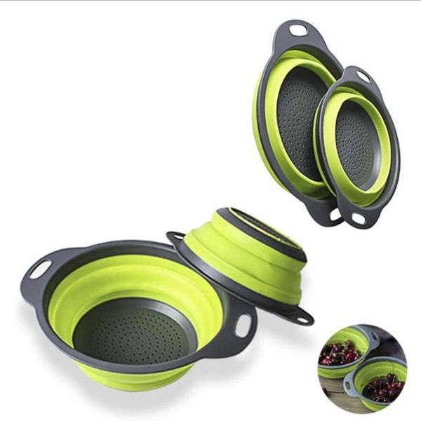 hanging baskets 2pcs/lot foldable kitchen collapsible silicone colander fruit vegetable strainer basket space saver
hanging baskets 2pcs/lot foldable kitchen collapsible silicone colander fruit vegetable strainer basket space saver
