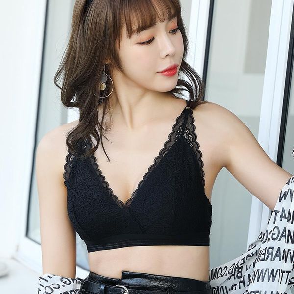 bras 2021 beautiful back bra ladies v-neck lace wrapped chest no steel ring vest underwear small sling tube top, Red;black
bras 2021 beautiful back bra ladies v-neck lace wrapped chest no steel ring vest underwear small sling tube top, Red;black