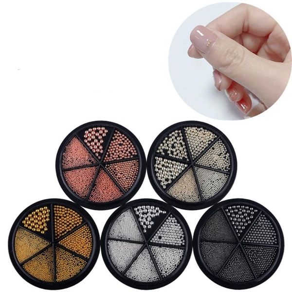 small steel ball nail art jewelry accessories diy decoration supplies 6 grid mix turntable decorations, Silver;gold
small steel ball nail art jewelry accessories diy decoration supplies 6 grid mix turntable decorations, Silver;gold