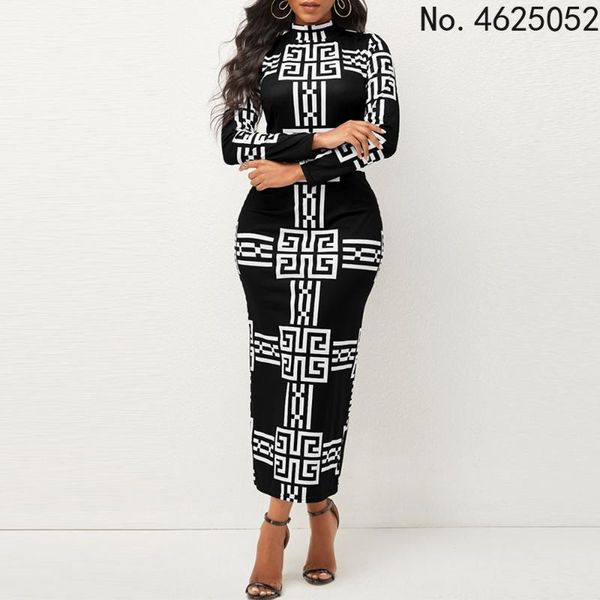casual dresses vintage print long sleeve bodycon dress women mock neck autumn streetwear party festival outfits vestidos, Black;gray
casual dresses vintage print long sleeve bodycon dress women mock neck autumn streetwear party festival outfits vestidos, Black;gray