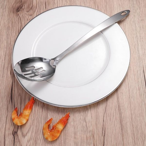 spoons thickened stainless steel frying spoon long handle portion control dinner serving colander for cooking
spoons thickened stainless steel frying spoon long handle portion control dinner serving colander for cooking