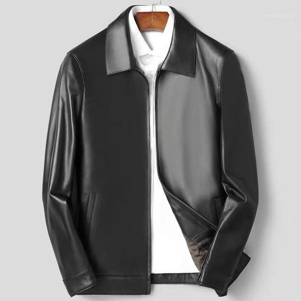 haining autumn and winter leather men's coat middle-aged elderly lapel thin sheepskin jacket & faux, Black
haining autumn and winter leather men's coat middle-aged elderly lapel thin sheepskin jacket & faux, Black
