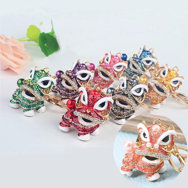keychains 360 rotated dance lion keychain chinese traditional festival gift men car crystal ethnic lucky mascot key chain bag decor, Silver
keychains 360 rotated dance lion keychain chinese traditional festival gift men car crystal ethnic lucky mascot key chain bag decor, Silver