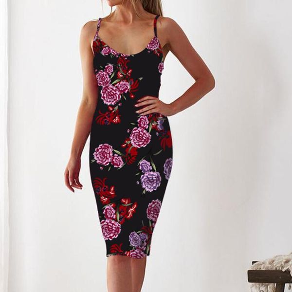 high stretch skinny dress floral print bodycon women sling sleeveless mini party solid basic casual #w dresses, Black;gray
high stretch skinny dress floral print bodycon women sling sleeveless mini party solid basic casual #w dresses, Black;gray