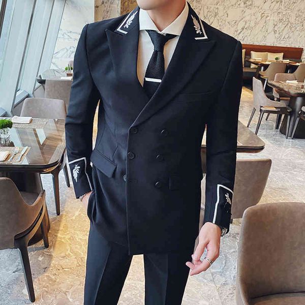 men's suits & blazers (jackets + pants) korean-style men's suits, wedding clothes, tuxedo, double embroidery, formal two pieces c0, White;black
men's suits & blazers (jackets + pants) korean-style men's suits, wedding clothes, tuxedo, double embroidery, formal two pieces c0, White;black