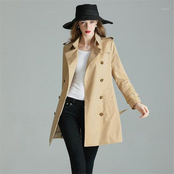 women's trench coats spring clothes mid-length autumn fashion double-breasted windbreaker slim anti-wrinkle waterproof jacket, Tan;black
women's trench coats spring clothes mid-length autumn fashion double-breasted windbreaker slim anti-wrinkle waterproof jacket, Tan;black
