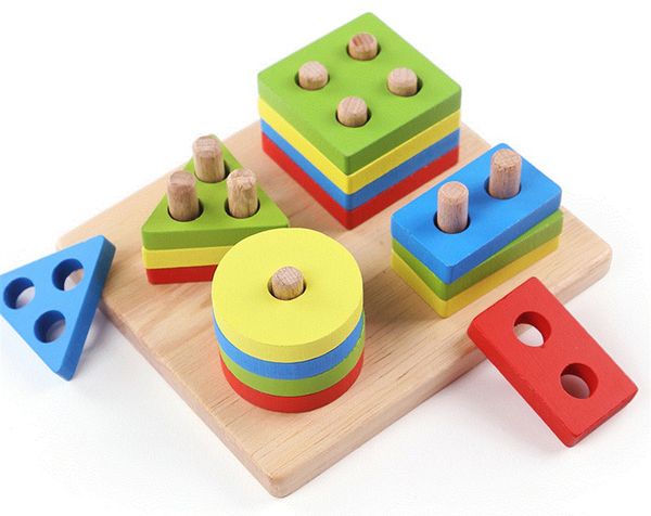 Montessori Educational Wooden Toys Colorful Math Geometric Sorting Board Kids Baby Toys Stack Building Puzzle Child Gift ZXH
Montessori Educational Wooden Toys Colorful Math Geometric Sorting Board Kids Baby Toys Stack Building Puzzle Child Gift ZXH
