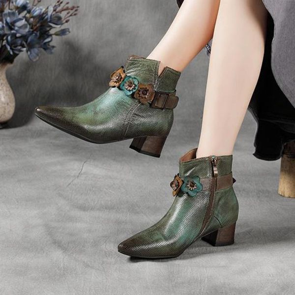 boots johnature genuine leather pointed toe shoes women 2021 autumn winter retro zip sewing handmade flower platform, Black
boots johnature genuine leather pointed toe shoes women 2021 autumn winter retro zip sewing handmade flower platform, Black