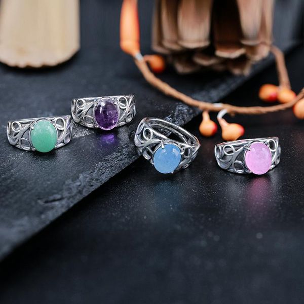 cluster rings 8*10mm green jade gemstone ring s925 sterling silver female engagement wedding party jewelry vintage fine, Golden;silver
cluster rings 8*10mm green jade gemstone ring s925 sterling silver female engagement wedding party jewelry vintage fine, Golden;silver
