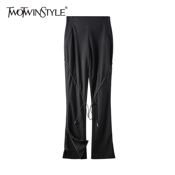 casual black trousers for women high waist lace up patchwork zippers straight pants females spring fashion 210521, Black;white
casual black trousers for women high waist lace up patchwork zippers straight pants females spring fashion 210521, Black;white