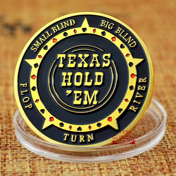 50pcs non magnetic poker chip craft texas hold'em flop turn river big small blind 24k gold plated coin collectible badge gift
50pcs non magnetic poker chip craft texas hold'em flop turn river big small blind 24k gold plated coin collectible badge gift