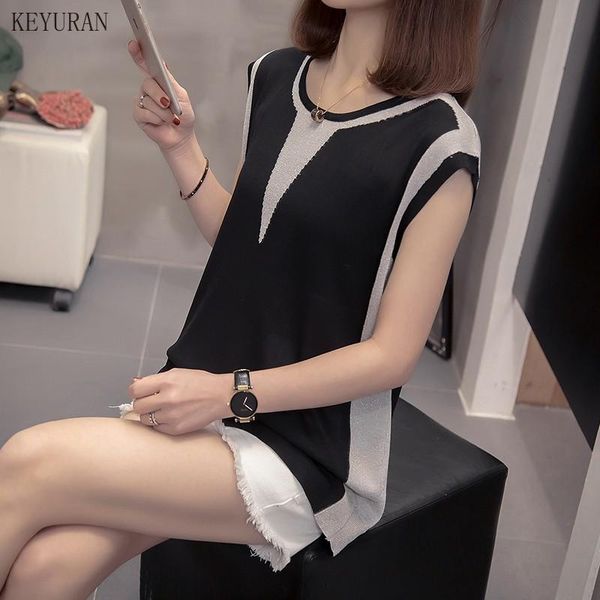 plus size thin knitted t-shirt women 2021 summer pathwork loose short sleeve korean shining oversize knitwear tshirt women's, White
plus size thin knitted t-shirt women 2021 summer pathwork loose short sleeve korean shining oversize knitwear tshirt women's, White