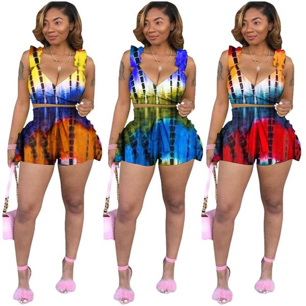 ursuper 2021 summer european and american style women's wear ruffled v backless printed two-piece set print tracksuits, Gray
ursuper 2021 summer european and american style women's wear ruffled v backless printed two-piece set print tracksuits, Gray