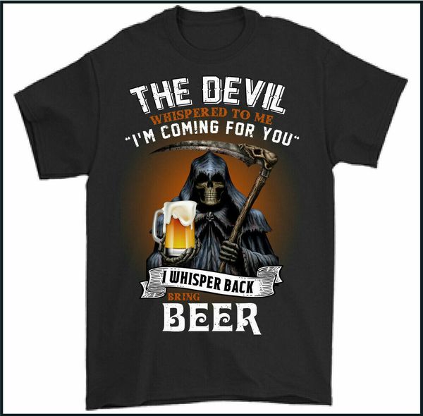 BEER T-SHIRT Skull Devil Larger Alcohol Biker Motorbike Grim Reaper Motorcycle, White;black
BEER T-SHIRT Skull Devil Larger Alcohol Biker Motorbike Grim Reaper Motorcycle, White;black