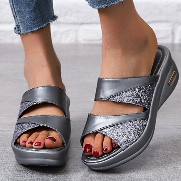 slippers luxury women sandals platform wedges high heel summer outdoor non-slip casual female ladies shoes zapatos de mujer, Black
slippers luxury women sandals platform wedges high heel summer outdoor non-slip casual female ladies shoes zapatos de mujer, Black