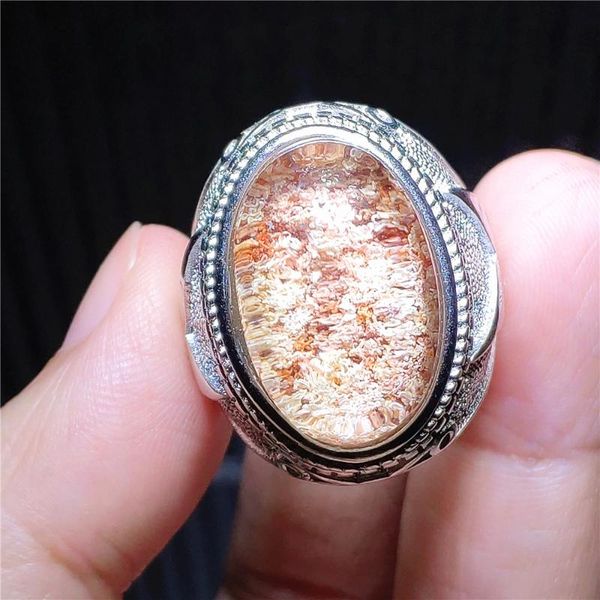 cluster rings natural orange red phantom quartz adjustable ring 21x13mm garden 925 sterling silver oval bead, Golden;silver
cluster rings natural orange red phantom quartz adjustable ring 21x13mm garden 925 sterling silver oval bead, Golden;silver