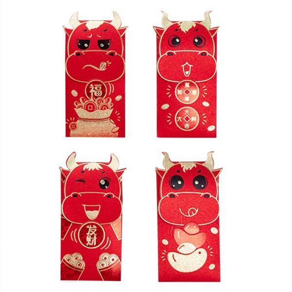 greeting cards 4pcs/set cute cartoon cattle spring festival red envelope wishes lucky money year's
greeting cards 4pcs/set cute cartoon cattle spring festival red envelope wishes lucky money year's