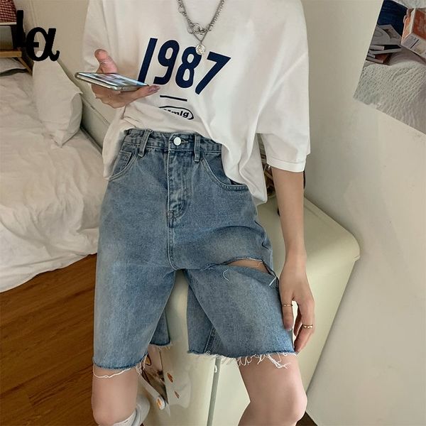 shorts women retro denim holes design chic harajuku couple short trouser casual high street korean ladies clothes 210519, Blue
shorts women retro denim holes design chic harajuku couple short trouser casual high street korean ladies clothes 210519, Blue