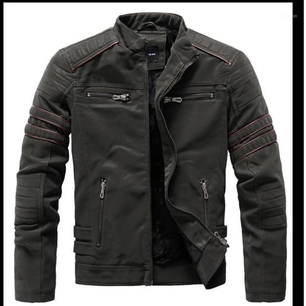 men's leather & faux autumn and winter frosted clothing fashion self-cultivation brushed pu jacket motorcycle tide brand self-cultivati, Black
men's leather & faux autumn and winter frosted clothing fashion self-cultivation brushed pu jacket motorcycle tide brand self-cultivati, Black