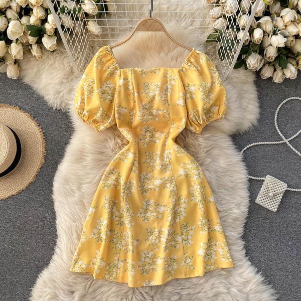 summer chiffon vestidos female floral pattern slimming square neck bubble short sleeve waist mini dress c557 casual dresses, Black;gray
summer chiffon vestidos female floral pattern slimming square neck bubble short sleeve waist mini dress c557 casual dresses, Black;gray