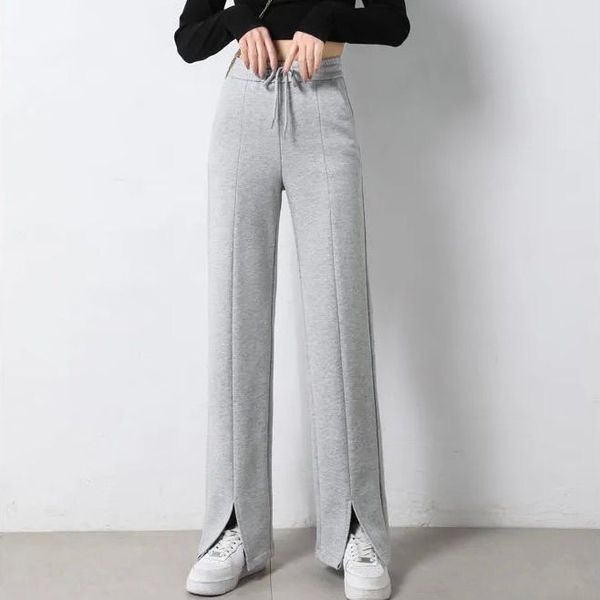wonder women flare pants vintage spring elastic high waist sports split casual korean street lady long trousers 210510, Black;white
wonder women flare pants vintage spring elastic high waist sports split casual korean street lady long trousers 210510, Black;white
