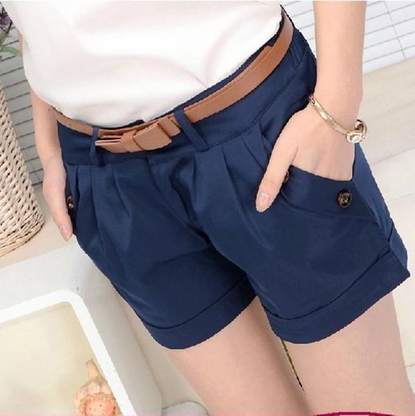women's shorts s-5xl plus size women summer cotton casual without belt fashion mid-waist solid slim short femme, White;black
women's shorts s-5xl plus size women summer cotton casual without belt fashion mid-waist solid slim short femme, White;black