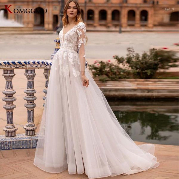 other wedding dresses 2021 arrival court train embroidery appliques tulle bridal ball gown custom made full sleeve backless v-neck dress1, White
other wedding dresses 2021 arrival court train embroidery appliques tulle bridal ball gown custom made full sleeve backless v-neck dress1, White