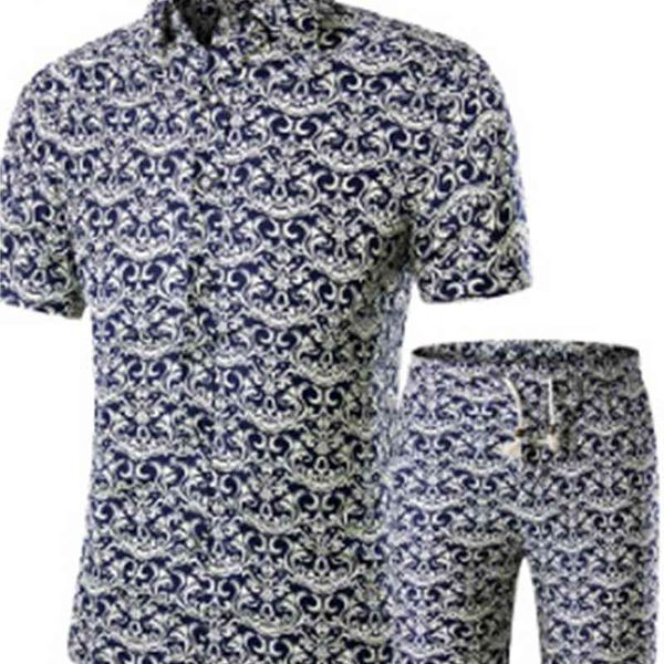 men shirts+shorts set new summer casual printed hawaiian shirt homme short male printing dress suit sets plus size, White;black
men shirts+shorts set new summer casual printed hawaiian shirt homme short male printing dress suit sets plus size, White;black
