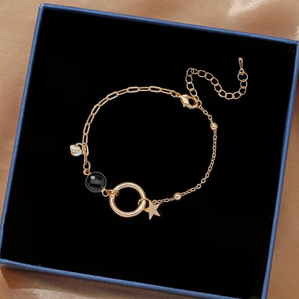 charm bracelets boho round black crystal bracelet for women alloy chain big circle & bangle pulseras geometric jewelry female, Golden;silver
charm bracelets boho round black crystal bracelet for women alloy chain big circle & bangle pulseras geometric jewelry female, Golden;silver