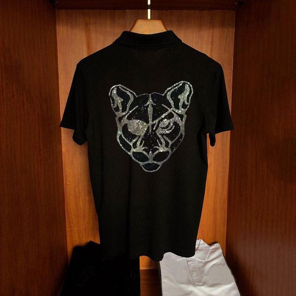 men's polos handsome korean version the street loose oversized shirt diamond design casual summer short sleeves, White;black
men's polos handsome korean version the street loose oversized shirt diamond design casual summer short sleeves, White;black