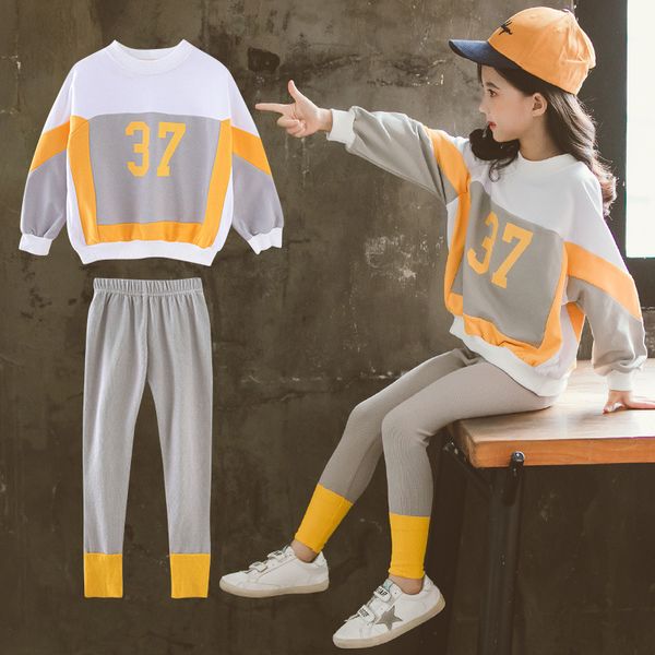 girls tracksuit 2020 childrens clothing t-shirt striped pants autumn spring kids sport suits girls clothes set 6 8 10 12 years, White
girls tracksuit 2020 childrens clothing t-shirt striped pants autumn spring kids sport suits girls clothes set 6 8 10 12 years, White