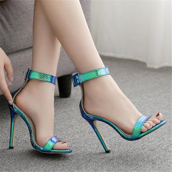 sandalias women's sandals ladies pumps fashion round toe pu 11.5cm thin heels high buckle strap women shoes size 35-42, Black
sandalias women's sandals ladies pumps fashion round toe pu 11.5cm thin heels high buckle strap women shoes size 35-42, Black