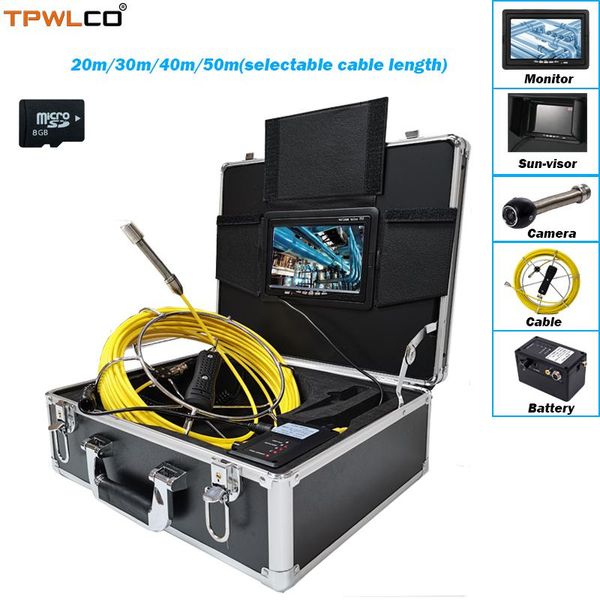 pipe endoscope inspection camera system with 7inch monitor 20-50m cable dvr diameter 17mm sewer waterproof ip cameras
pipe endoscope inspection camera system with 7inch monitor 20-50m cable dvr diameter 17mm sewer waterproof ip cameras