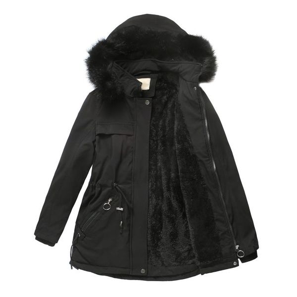 women's wool & blends 2021 winter furry warm coat jacket outwear fur' lined trench hooded thick overcoat veste femme#w4, Black
women's wool & blends 2021 winter furry warm coat jacket outwear fur' lined trench hooded thick overcoat veste femme#w4, Black
