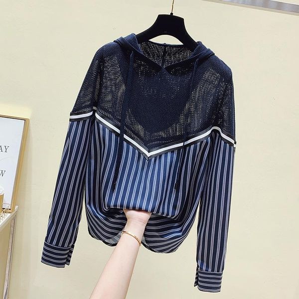 women's hoodies & sweatshirts korean autumn vintage hooded knitting patchwork striped hoodie shirt long sleeve pullovers loose, Black
women's hoodies & sweatshirts korean autumn vintage hooded knitting patchwork striped hoodie shirt long sleeve pullovers loose, Black