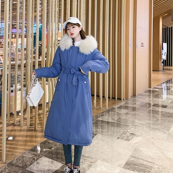 women's down & parkas -20 degree winter both sides wear parka coat female thick warm cotton jacket outerwear x-long padded with big fur, Black
women's down & parkas -20 degree winter both sides wear parka coat female thick warm cotton jacket outerwear x-long padded with big fur, Black