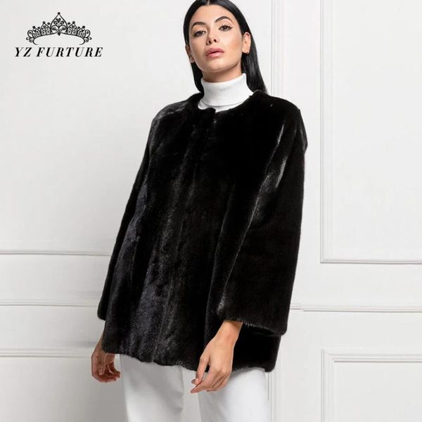 women's fur & faux black natural mink round collar women coat regular sleeve lady fashion slim jacket pocket design classic style mkw-4
women's fur & faux black natural mink round collar women coat regular sleeve lady fashion slim jacket pocket design classic style mkw-4