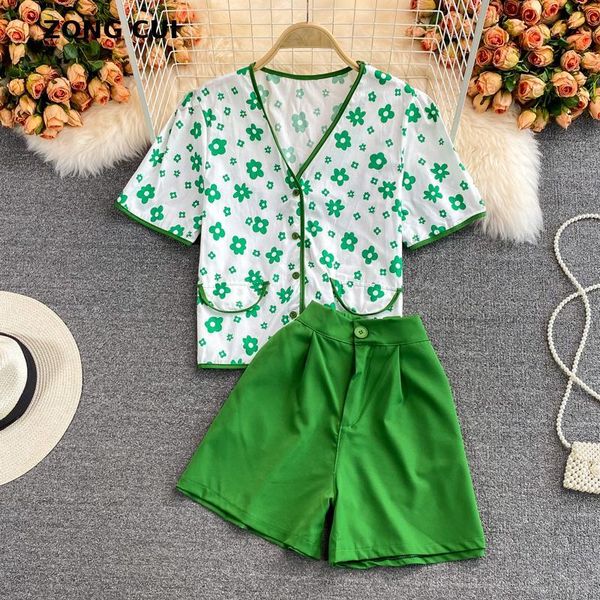 women's tracksuits vintage women sweet shorts 2-piece summer v-neck single brested shirt + high waist short wide leg pants set street, Gray
women's tracksuits vintage women sweet shorts 2-piece summer v-neck single brested shirt + high waist short wide leg pants set street, Gray