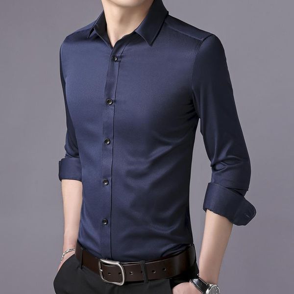 men's dress shirts 2021 cotton long sleeve shirt solid slim fit male social casual business white men brand clothing 5xl 6xl 7xl, White;black
men's dress shirts 2021 cotton long sleeve shirt solid slim fit male social casual business white men brand clothing 5xl 6xl 7xl, White;black